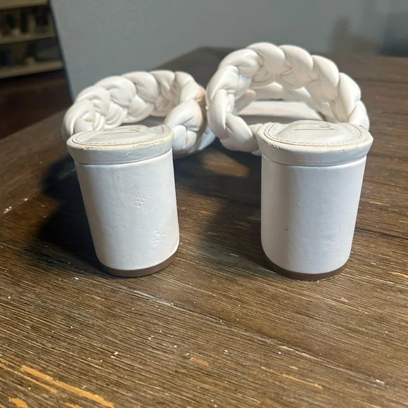 Lulus Swanie white woven sandals size 10 - Picture 8 of 11